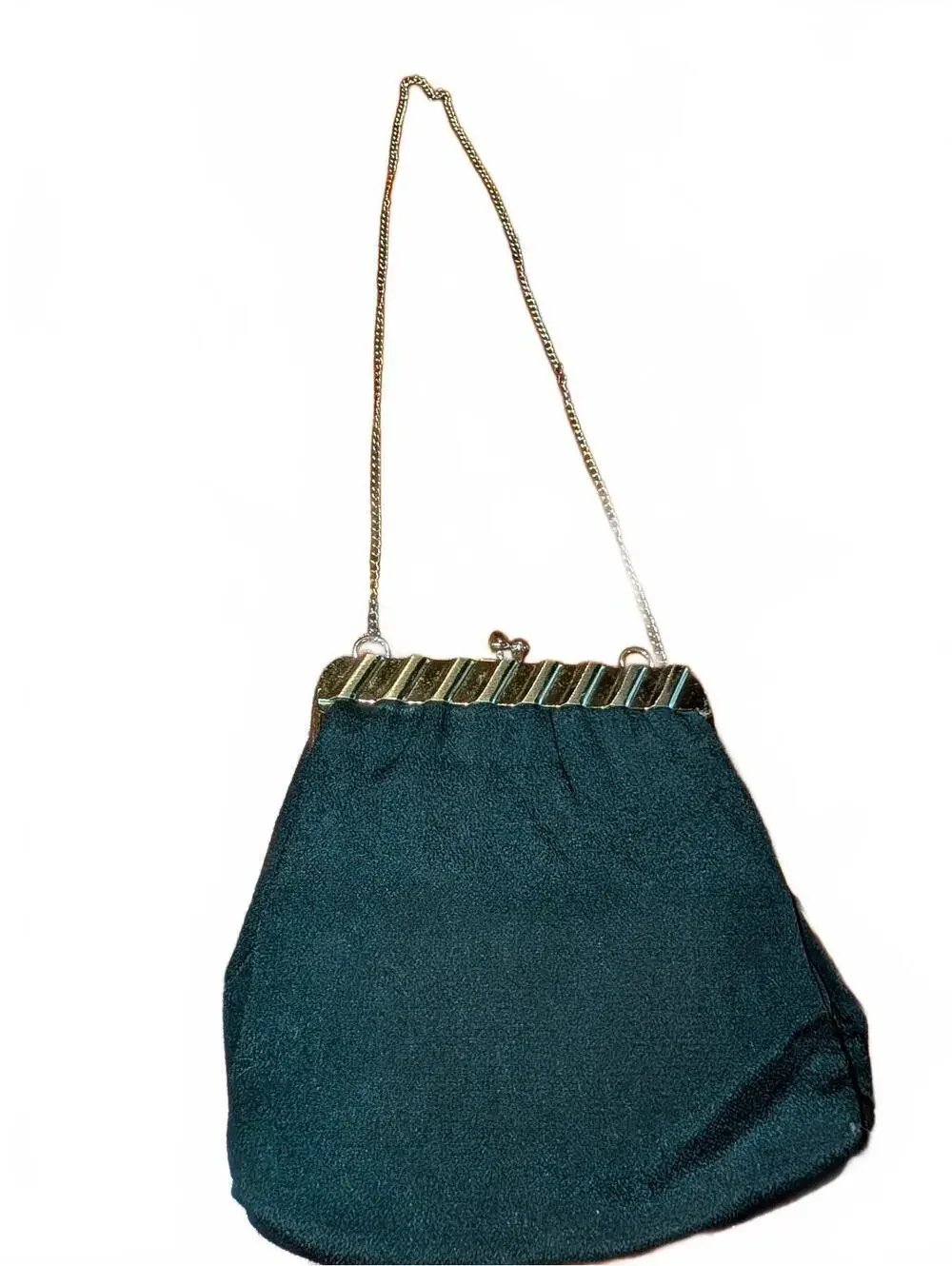 Vintage black Evening Bag with Chain Strap